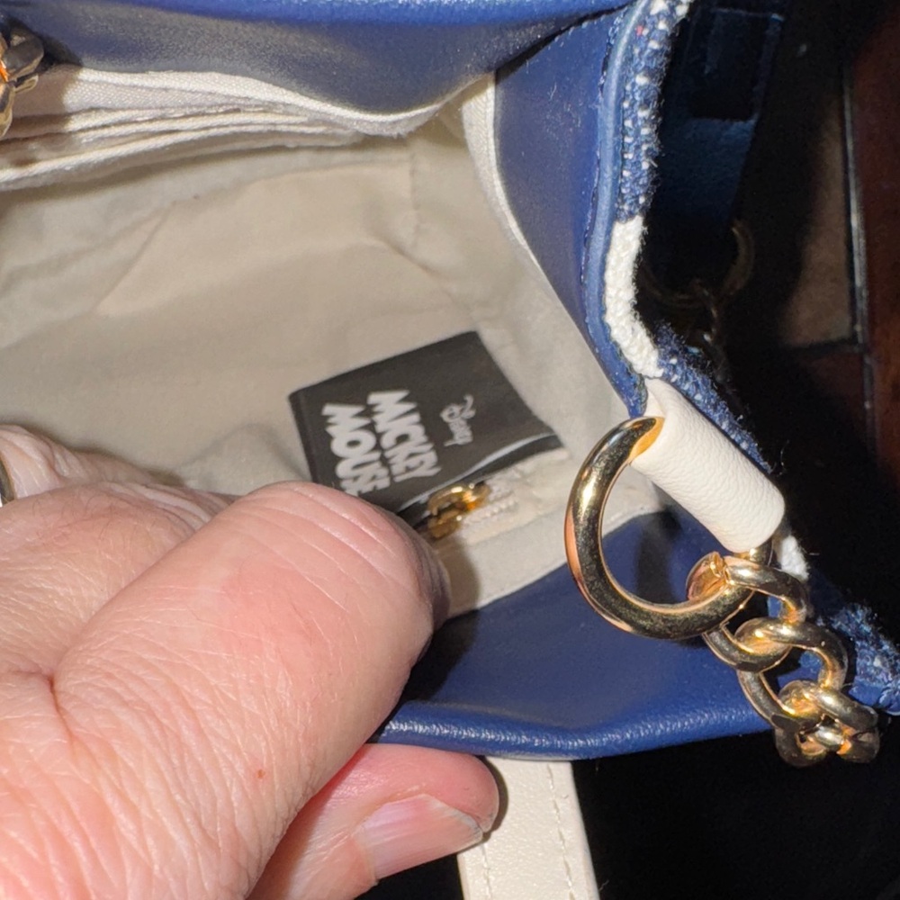 Disney Mickey Mouse Navy and White Mini Bag - Picture 5 of 5